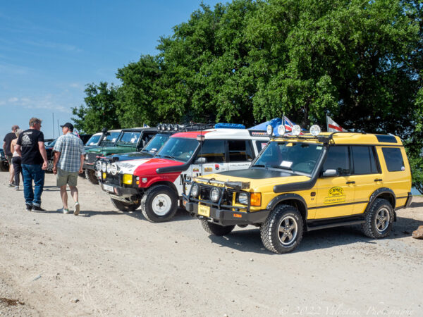 Line Up of LandRovers ABCDE 2022